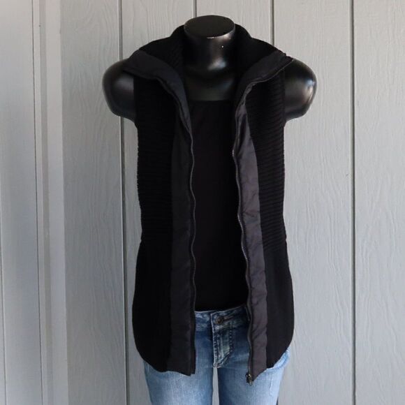 Eileen Fisher Merino Wool Zip Up Vest - Picture 4 of 13